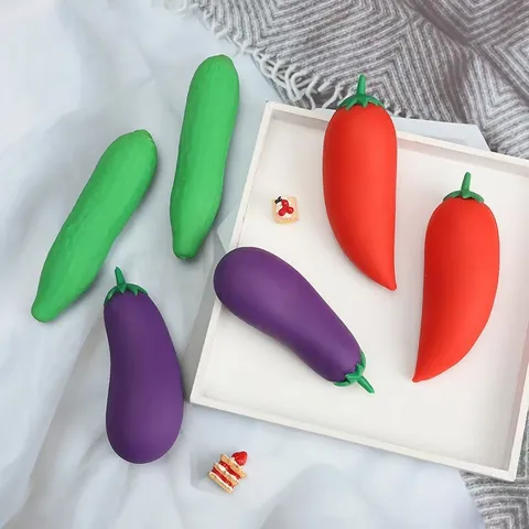 Simulation Gemüse Squeeze Spielzeug TPR Sandgefüllt Stressabbau Karotte Banane Squishy Sensorisches Spielzeug Für Kinder Erwachsene