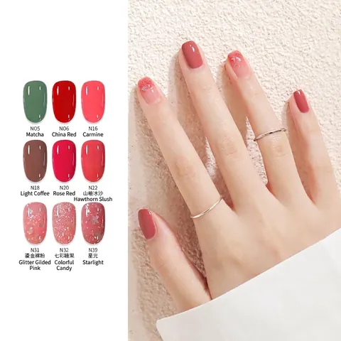 Esmalte de Uñas a Base de Agua Secado Rápido Pelable Fórmula Natural Saludable Esmalte de Uñas de Larga Duración para Mujer Herramientas de Belleza Manicura Diaria