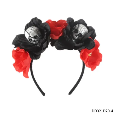 Halloween Tag Der Toten Rosenblumen Stirnband Gothic Totenkopf Spitzenschleier Maske Handschuhe Strümpfe Kostüm Requisiten Für Damen Party