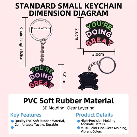 Portachiavi a Tema Giorno dei Morti Messicano DIY Teschio di Zucchero Floreale PVC Morbido Gomma Pendente Borsa Cartone Animato Festival Accessori