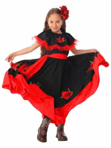 Kinderen Mexicaanse Dag Van De Doden Halloween Kostuum Set Schedel Skelet Roos Bedrukt Optreden Kleding Top En Bottom Voor Jongens Meisjes