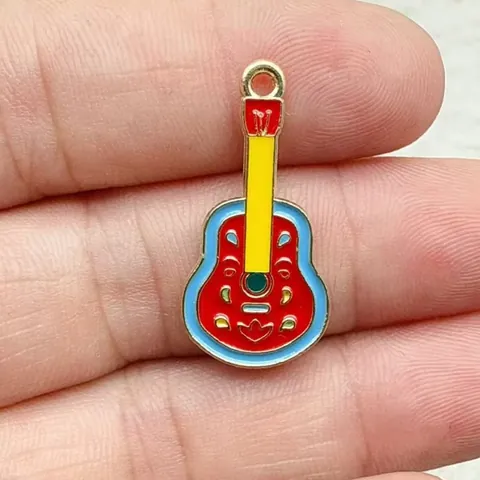 Breloques en Alliage de Zinc Émail de Fiesta Mexicaine pour Fabrication de Bijoux DIY Piment Cactus Sombrero Guitare Piñata Pendentifs