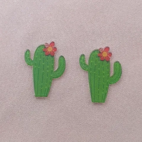 Pendentifs Fiesta Mexicaine en Acrylique Dessin Animé Piment Cactus Sombrero Pinata Maracas Imprimés DIY Accessoires Bijoux
