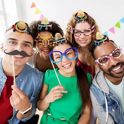 Mini Mexikanische Sombrero Haarclips Mit Bunten Pompons Und Gestreiftem Band Strohhut Haarschmuck Für Fiesta Party Halloween Kostüm