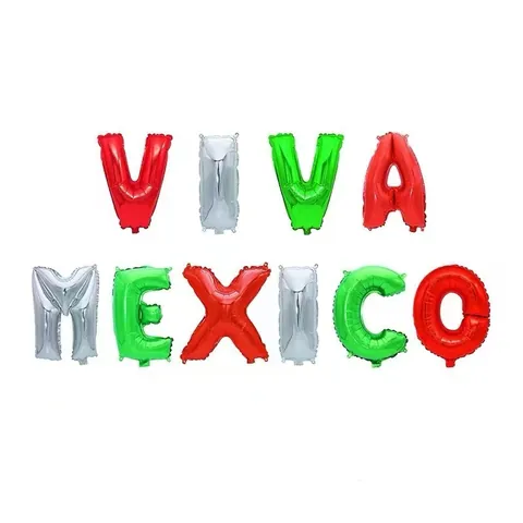 Mexico Nationale Vlag Aluminiumfolie Ballonnen Mexicaanse Onafhankelijkheidsdag Carnaval Festival Party Decoraties Viva Mexico Viering Ornamenten