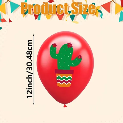 Mexicaanse Stijl Latex Ballonnen Met Cactus Print Voor Cinco De Mayo Feest Decoraties Feestelijke Ronde Bedrukte Ballonnen