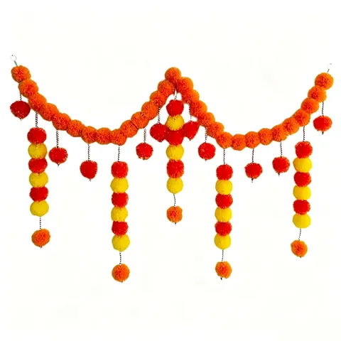 Ghirlanda di Fiori di Tagete Artificiali Decorazioni Messicane per il Giorno dei Morti Halloween Tenda Appesa Floreale in Plastica per Matrimonio Festa Festival Casa