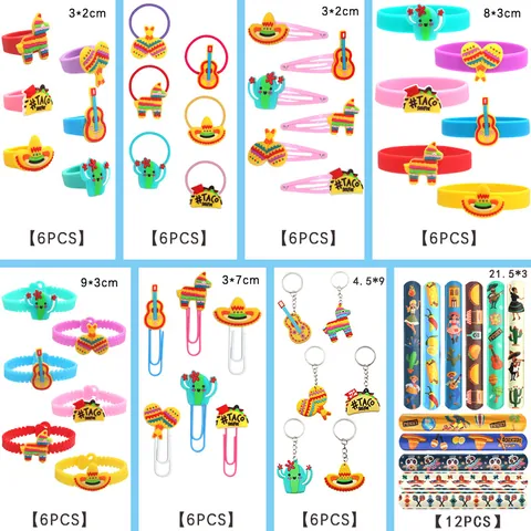 Mexicaanse Fiesta Feestartikelen Assortiment Sombrero Cactus Alpaca Gitaar Taco Thema Decoraties Voor Kinderen Verjaardag Carnaval Cadeau