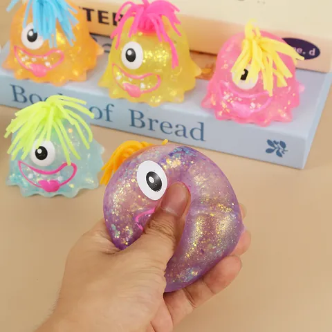 Cartoon Monster Knetspielzeug Silikon Stressabbau Quetschspielzeug Für Kinder Erwachsene Büro Schule Sensorisches Fidget-Spielzeug Neuheit Geschenk