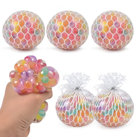 Creatieve Kleurrijke Waterparel Druif Stressbal Squishy Speelgoed Voor Kinderen Volwassenen Anti-Angst Sensorisch Fidget Speelgoed Kantoor Bureau Decoratie