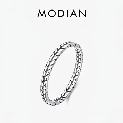 Vintage 925 Sterling Silver Wheat Ear Ring For Women Retro Oxidized Band Ring Literary Stackable Finger Jewelry Minimalist Gift