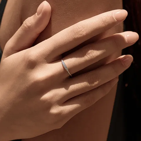 Anillo de Moissanita de Plata de Ley 925 MODIAN para Mujer Color D VVS1 Certificado GRA Diseño de Nicho Minimalista Joyería de Lujo de Regalo