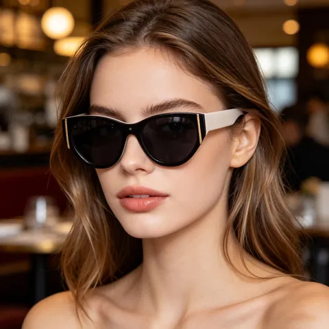 Ρετρό Γυαλιά Ηλίου Cat Eye Για Γυναίκες Oversized PC Σκελετός Προστασία UV400 Μόδα Μοντέρνα Γυαλιά