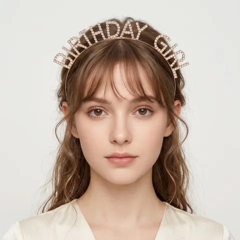 Strass Birthday Girl Stirnband Metall Kristall Geburtstagsparty Haarreif Mode Brautschmuck Für Frauen Mädchen