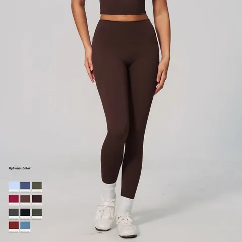 Damen Yoga Leggings Mit Hoher Taille Und Po-Lifting Nylon Elasthan Atmungsaktiv Eng Anliegend Fitness Training Laufen Sporthose
