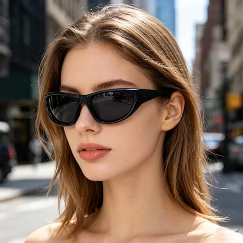 Lunettes De Soleil De Sport Polarisées Monture PC Verres TAC UV400 Coupe-vent Y2K Oeil De Chat Cyclisme Pêche Hommes Femmes