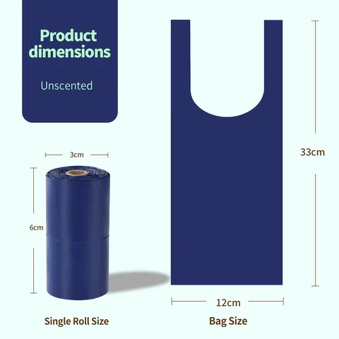Thickened Pet Poop Bags Disposable Portable Dog Cat Waste Bags With Handles Leak Proof Scented Trash Cleaning Bags For Pets