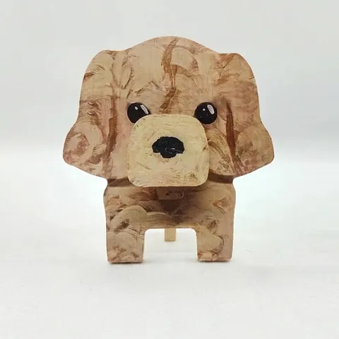 Cartoon Style Animal Wood Ornaments Artificial Decorations