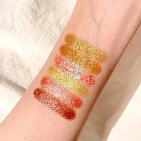 DIKALU Lidschatten-Palette Erdtöne Schimmernd Glitzer Matt Kartoffelpüree-Textur Langanhaltendes Wasserdichtes Augen-Make-up