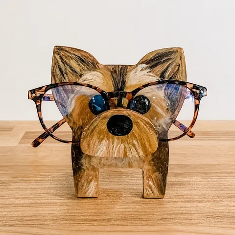 Support de Lunettes Animal en Bois Porte-Lunettes de Bureau Fait Main Présentoir Décoratif Minimaliste pour Maison et Bureau