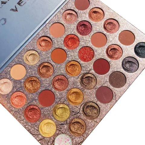DIKALU Palette de Fards à Paupières Tons de Terre Scintillant Pailleté Mat Texture Purée Maquillage des Yeux Imperméable