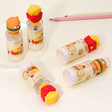 In Einer Box Pfotenabdruck Klasse Lernen Schule Plastik Süß Minimalistischer Bleistiftspitzer