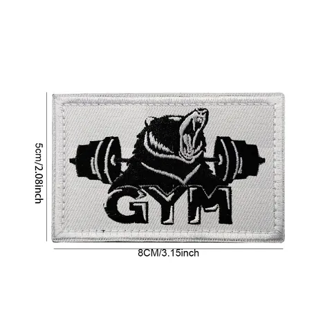 Outdoor No Pain No Gain English Fun Inspirational Phrase Embroidered Velcro Badge Morale Badge