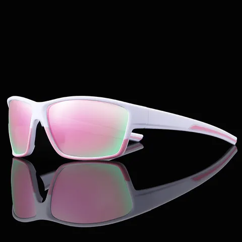 Lunettes de Soleil de Sport Polarisées Photochromiques pour Hommes Femmes Cyclisme Conduite Monture à Imprimé Éclaboussures Verres Miroir UV400 3081