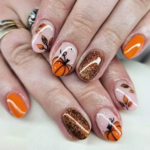 Halloween Press On Nails Lange Sargform Kürbis Geist Schwarze Katze Spinnennetz Muster Kunststoff Künstliche Nägel Frauen Party