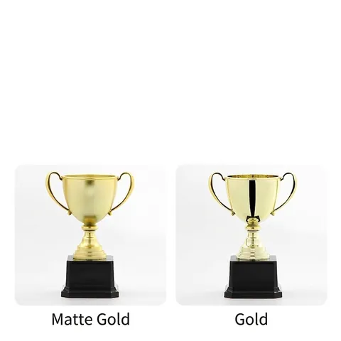 Réplique De Trophée De Compétition De Football Doré Modèle De Coupe De Football Ornement Pour Souvenir De Fans