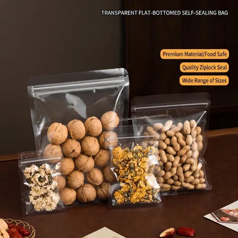 Sacchetti Per Imballaggio Ziploc Richiudibili In Plastica Opaca Trasparente Spessi Impermeabili Per Alimenti E Gioielli