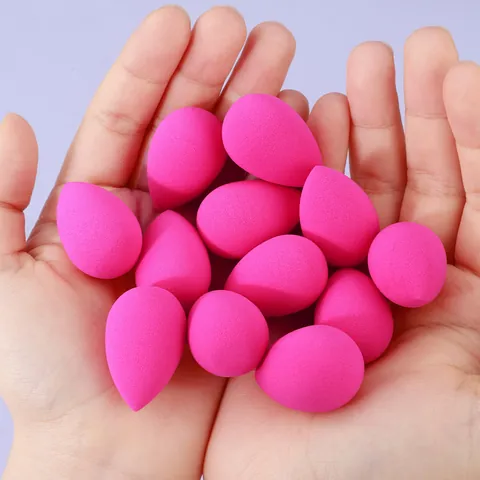 Mini Make-Up Spons Ei Latexvrij Hydrofiel Polyurethaan Waterdruppelvorm Droog Nat Dubbel Gebruik Zacht Blending Gereedschap