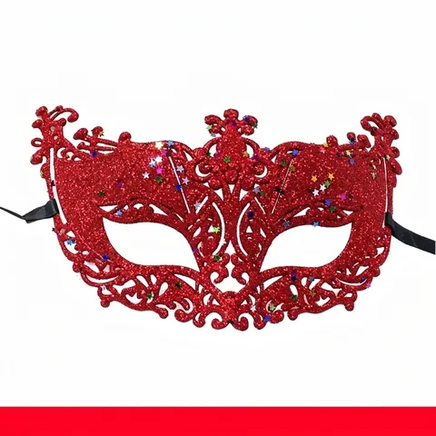 Maschera Da Mascherata Veneziana Glitter Maschera Per Occhi Volpe Cava Per Halloween Carnevale Festa Costume Plastica