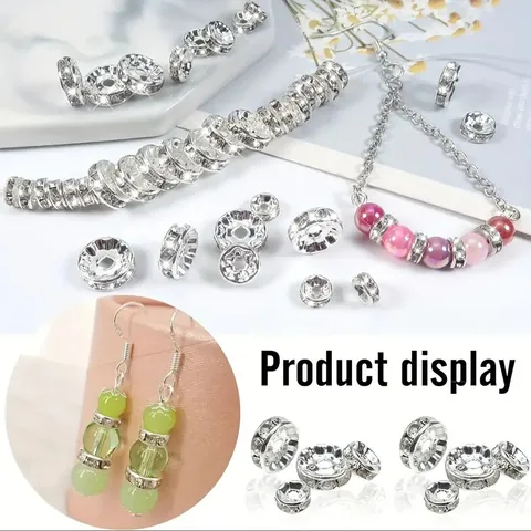 Gioielli Fai-da-te Con Strass Accessori Fatti A Mano Anello Trapano Ruota Perline Bracciale Colorato Distanziatore Strass Anello Ruota 8mm