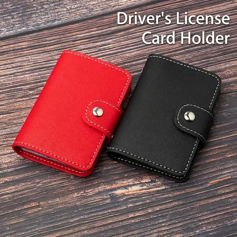 Minimalistische PU Leren Ultradunne Kaarthouder Met Meerdere Sleuven Voor Heren Dames Rijbewijs Etui Portemonnee Zakelijke Visitekaarthouder