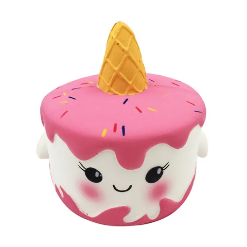 Squishy Rimbalzo Lento Unicorno Torta Cervo Fragola Torta Antistress PU Giocattolo per Bambini Adulti Regalo