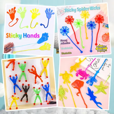 Elastisches Klebriges Handflächen-Spielzeug Wandkletternder Spider-Man Klebriges Spinnennetz Stressabbau-Scherzartikel Für Kinder
