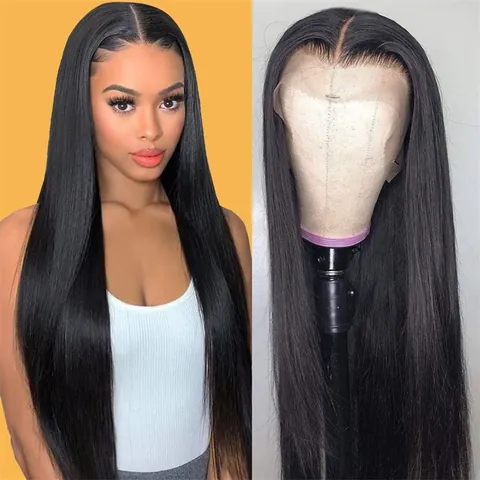 Women'S Casual Elegant Weekend Street High Temperature Wire Long Bangs Long Straight Hair Wigs