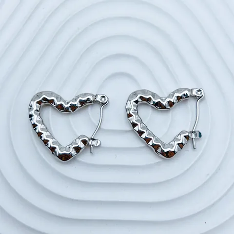 Minimalist 304 Stainless Steel Heart Hoop Earrings For Women Fashion Bee Butterfly Geometric Ear Buckles Jewelry