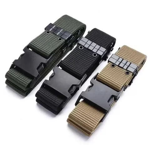 Tactical Outdoor Belt Durable Microfiber Braided Waistband For Men Security Duty Training Climbing Adjustable Waist Belt