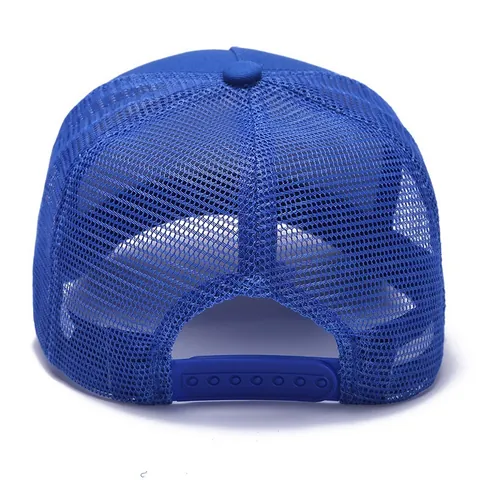 Trucker Hat Mesh Back Baseball Cap Atmungsaktiv Verstellbar Snapback Einfarbig Polyester Outdoor Sonnenschutz Unisex