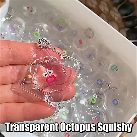 Mini Transparante Expressie Squishy Stressverlichting Speelgoed Zachte Plastic Mochi Knijpspeelgoed Voor Tieners Kantoor Decompressie