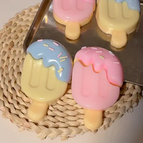 Giocattolo Antistress Squishy a Forma di Gelato Simulato Carino Macaron Popsicle Spremi Giocattolo Per Bambini Adulti Regalo