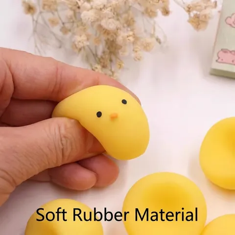 Creative Yellow Fat Chicken Squishy Toy Cute Animal Soft Decompression Vent Ball Stress Relief Toy Office Gift