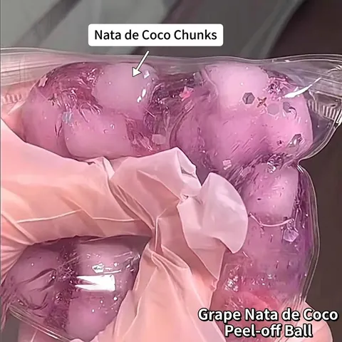 Giocattolo Squishy Antistress a Forma di Uva Fatto a Mano in TPR Trasparente con Consistenza a Sfera di Zucchero per Bambini e Adulti