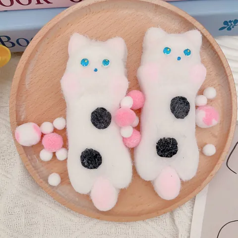Süßes Cartoon Katzenstreifen Squishy Spielzeug Weich Beflockt TPR Stressabbau Spielzeug Für Kinder Erwachsene Büro Haus Deko