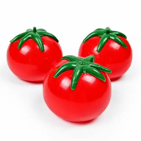 Decompression Tomato Squishy Toy Splat Water Ball Simulation Fruit Stress Relief Toy For Kids Adults