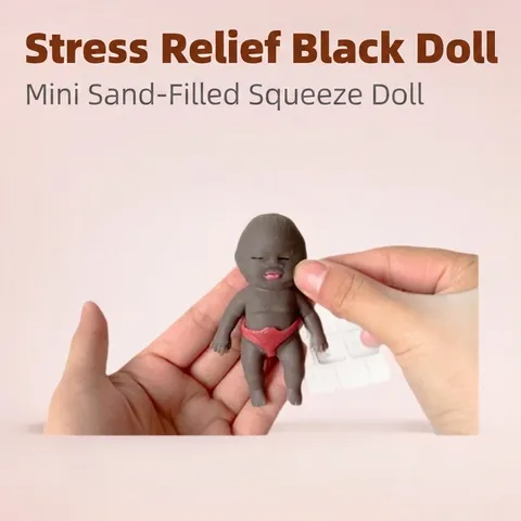 Funny TPR Baby Doll Squishy Toy Stress Relief Squeeze Toy Quirky Novelty Gift For Adults Stress Reliever Desk Ornaments