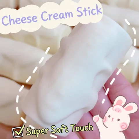 Jouet Malaxable Squishy Bâton de Crème à Rebond Lent Jouet Anti-stress pour Enfants et Adultes