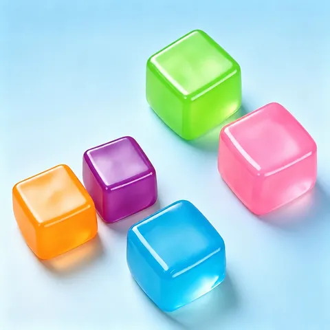Transparenter Malzucker Eiswürfel Squishy Anti-Stress Spielzeug Hochästhetisches Quetschspielzeug Für Büro Schule Erwachsene Kinder